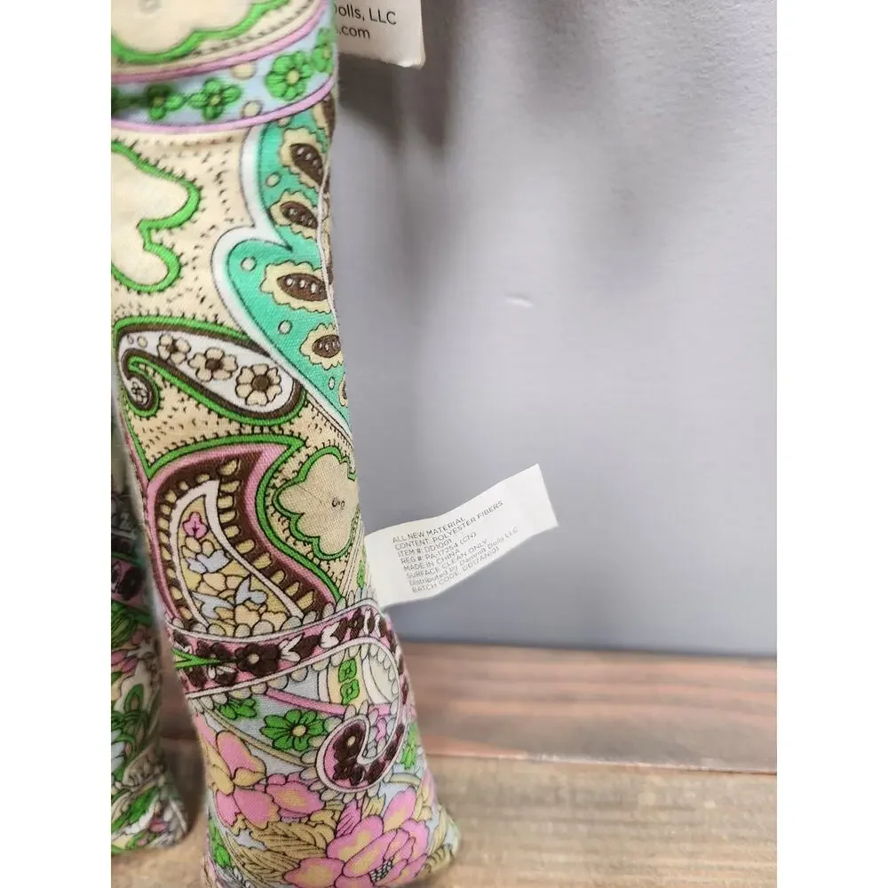 DAMMIT DOLL - GREEN Floral With Green Hair & Blue Eyes Stress Relief